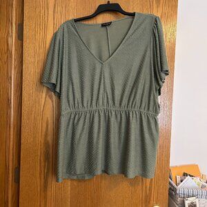 26/28 Lane Bryant  sage top